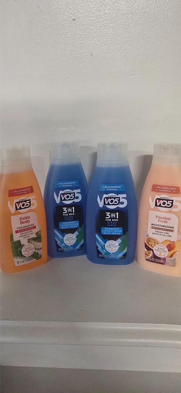 VO5 Shampoo, Conditioner & 3-in-1 Body Wash